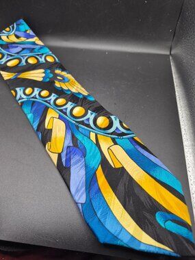 Rush Limbaugh No Boundaries Fanfair Multicolor Mens  Tie 100% Silk Vibrant
